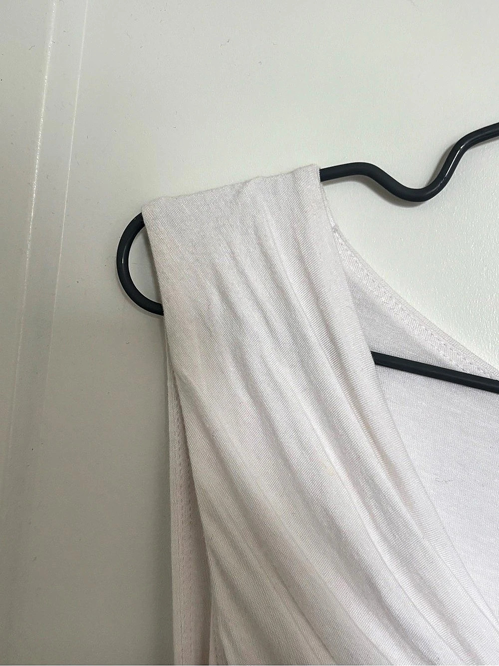 Bailey/44   Draped Ruched Tunic in White Size L - Picture 6 of 7